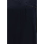 Blue Viscose T-Shirt