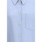 Blue Wool Full-Length Jacket
