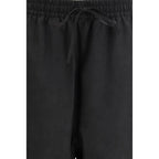 Black Polyester Joggers (Workout Pants)