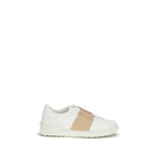 White Calf Leather Bos Taurus Low Top Sneakers