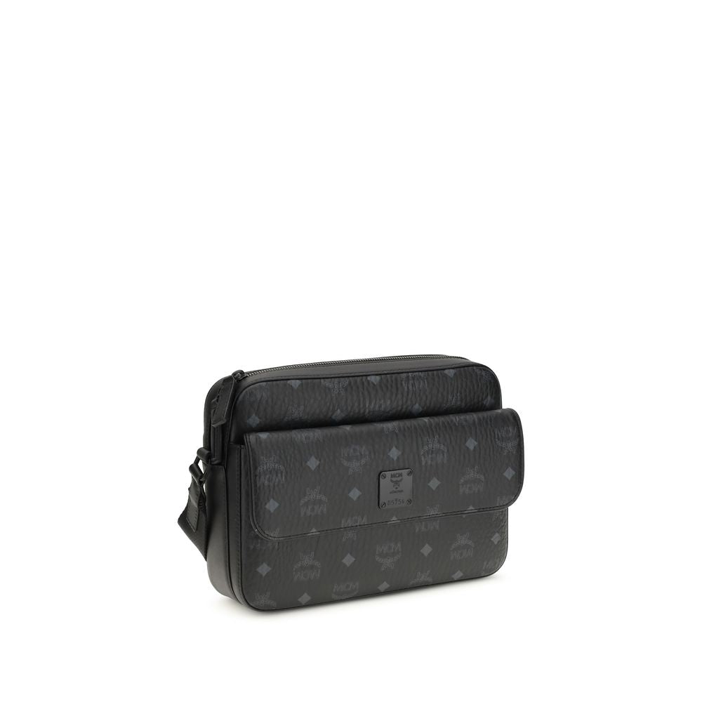 Black Fabric Shoulder Bag