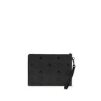 Black Calf Leather Bos Taurus Clutch Bag
