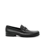 Black Calfskin Slip-On Loafers