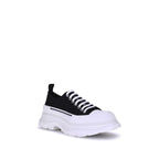 Black Canvas Chunky Sneakers