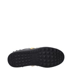 Black Leather Sneakers
