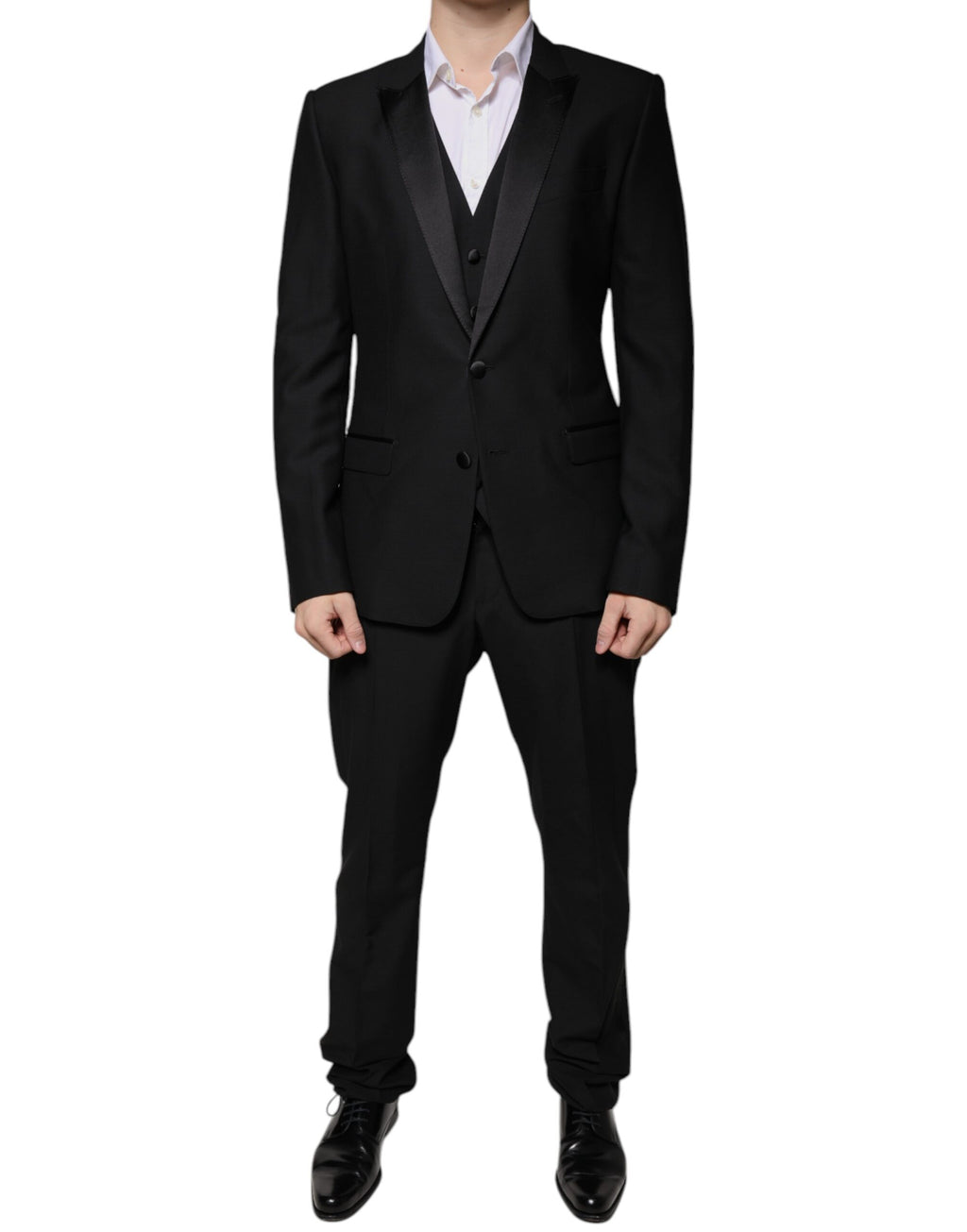 Black Virgin Wool Tuxedo