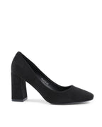 Black Fabric Pumps
