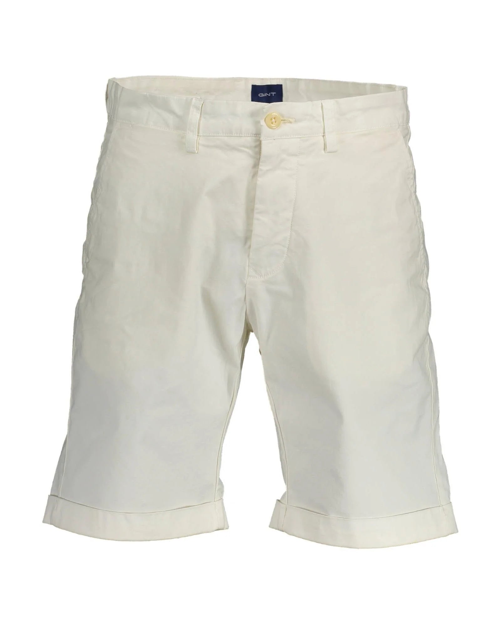 White Cotton Bermuda Shorts