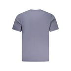 Blue Cotton Men T-Shirt