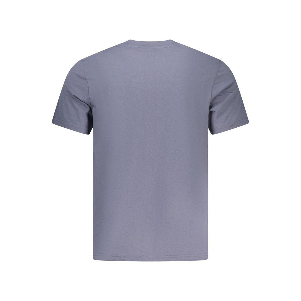Blue Cotton Men's T-Shirt