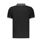 Black Cotton Men Polo