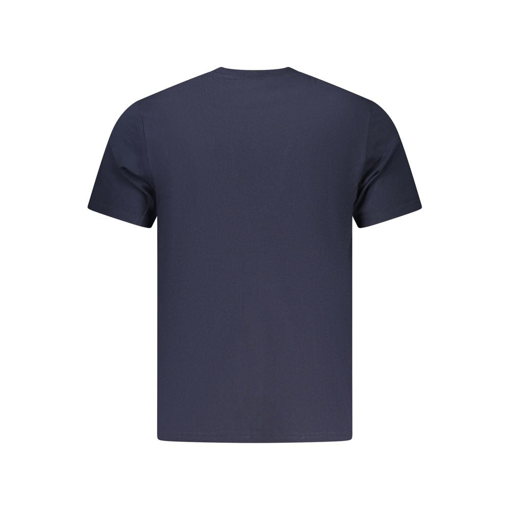 Blue Cotton Men's T-Shirt