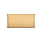 Beige Polyurethane Women Wallet