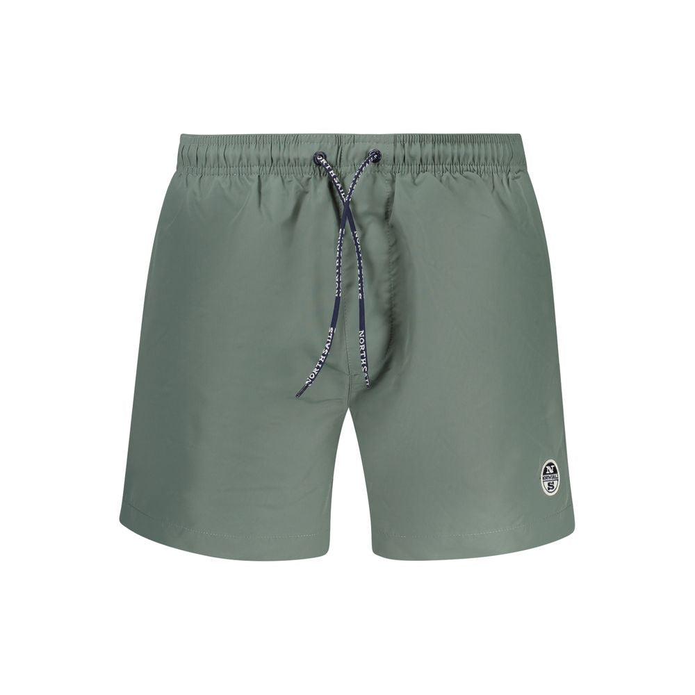 Verde Polyester Men's Swim Boxer