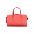 Rosso Poliuretano Women Handbag