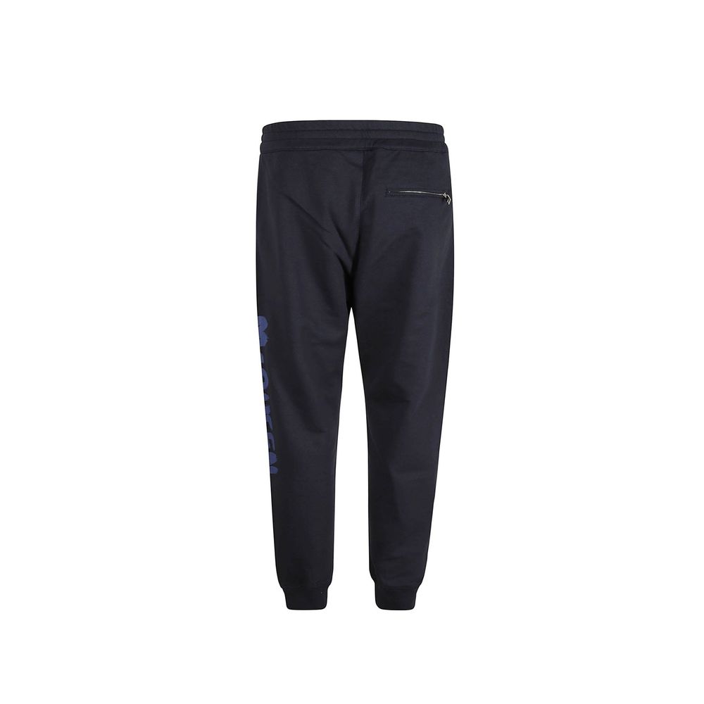 Blue Cotton Joggers (Workout Pants)