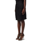 Black Copper Mini Skirt