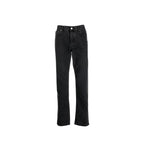 Black Cotton Slim Fit Jeans