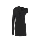 Black Viscose Casual Dress