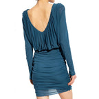 Blue Copper Casual Dress