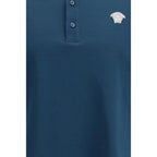 Blue Cotton Polo Shirt