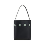 Black Calf Leather Bos Taurus Shoulder Bag