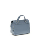 Blue Calf Leather Bos Taurus Handbag