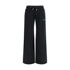 Black Cotton Casual Pants