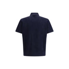 Blue Wool Polo Shirt