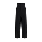 Black Cotton Dress Pants