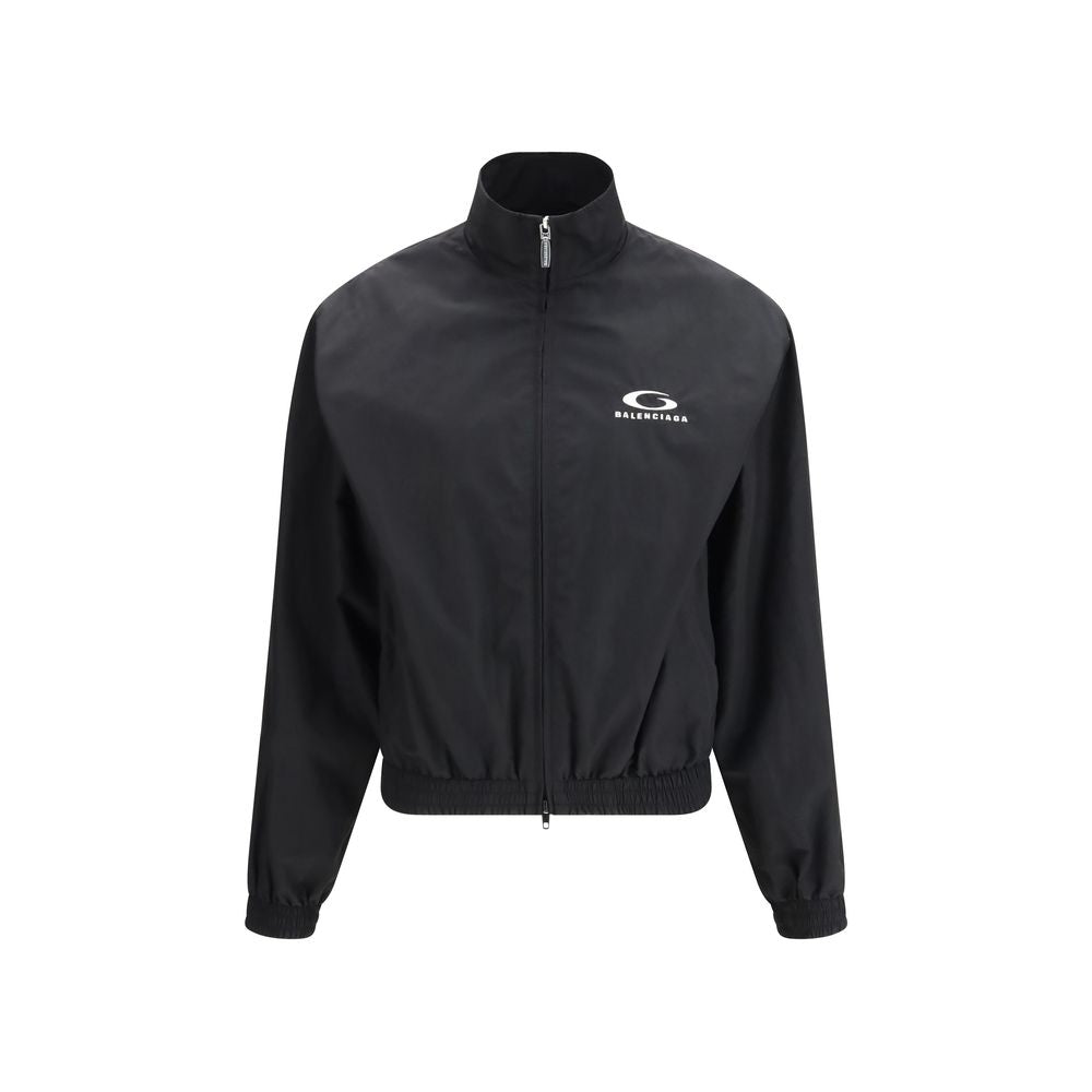 Black Cotton Shell Jacket