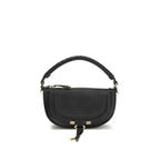 Black Calf Leather Bos Taurus Shoulder Bag