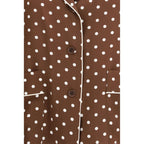 Brown Silk Pattern Shirt