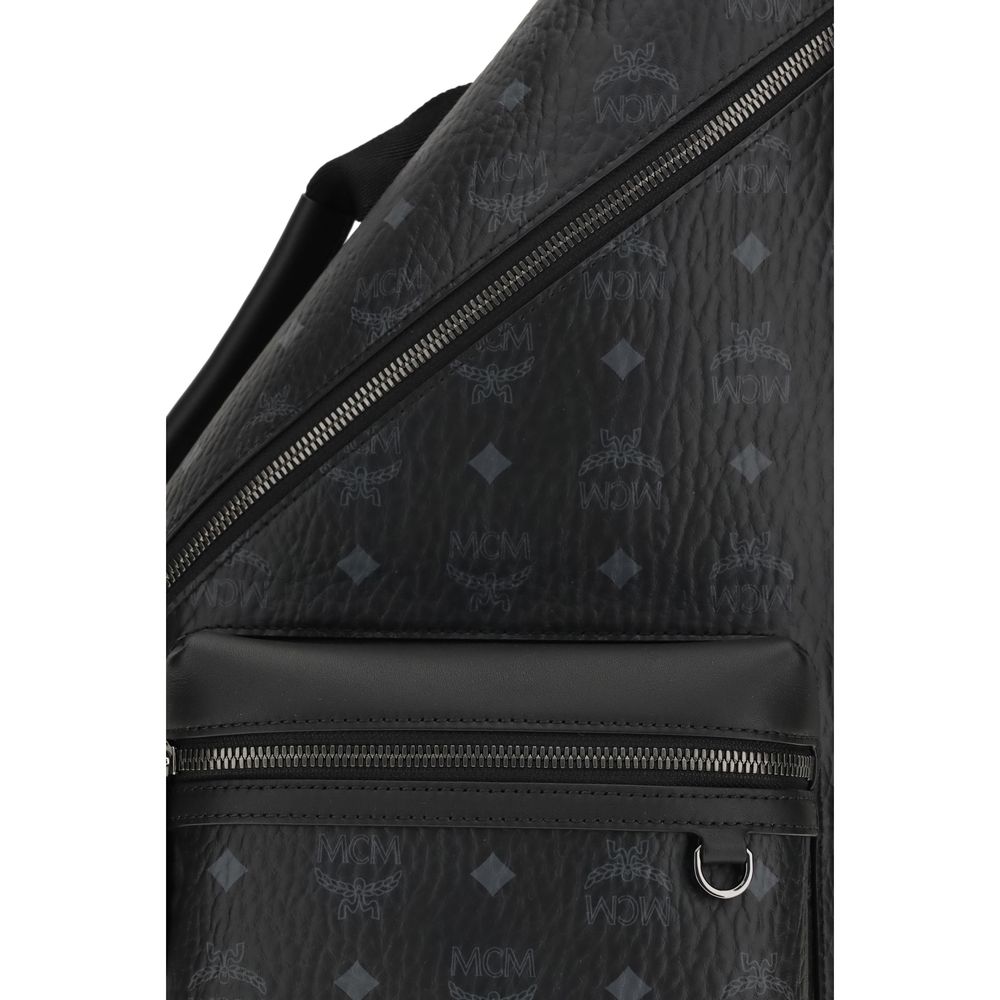 Black Fabric Shoulder Bag