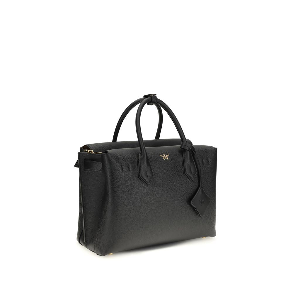 Black Calf Leather Bos Taurus Handbag