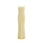 Bicolor Polyester Long Dress