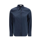 Blue Cotton Dress Shirt