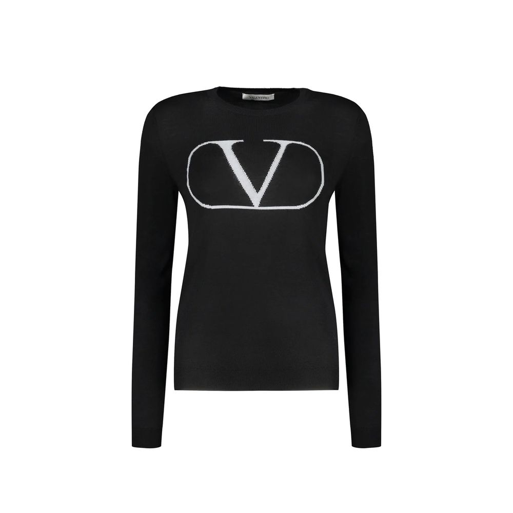 Black Virgin Wool Sweatshirt