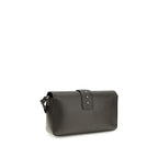 Bicolor Leather Shoulder Bag