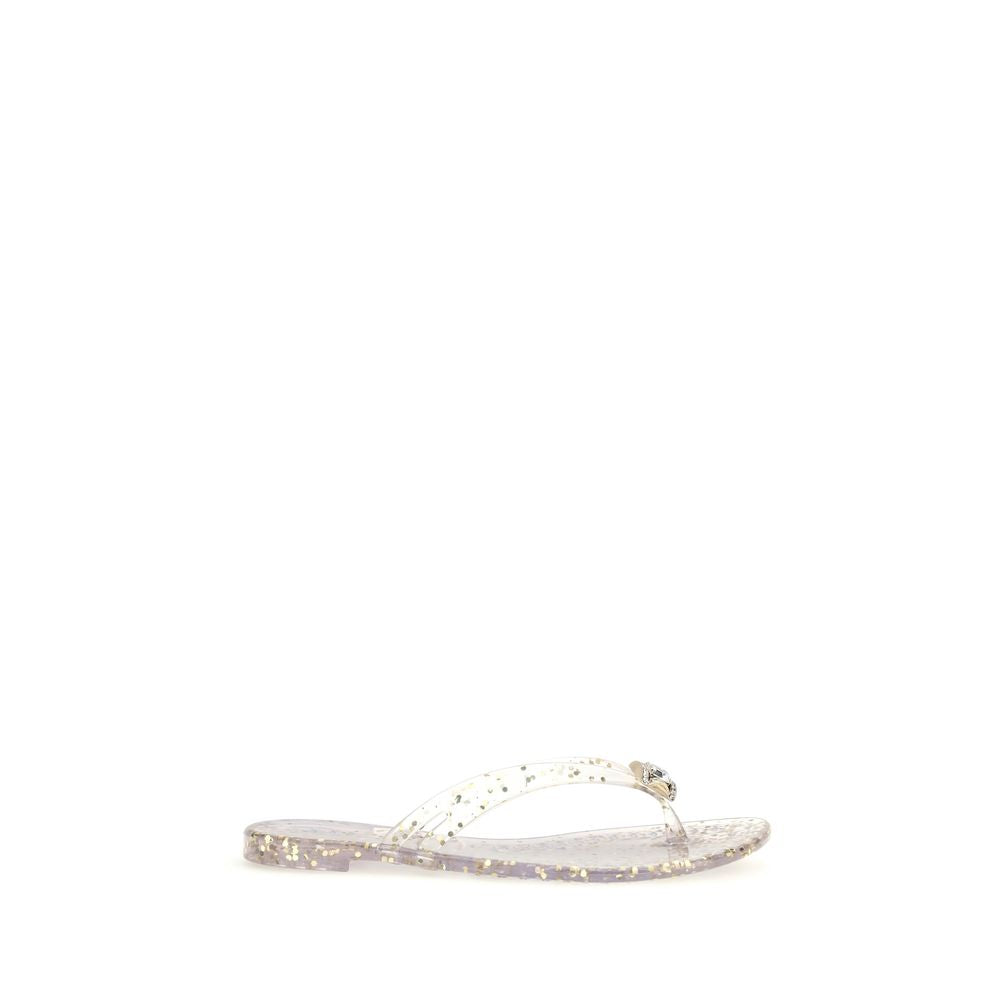 Gold Polyurethane Sandals