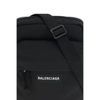 Black Polyamide Shoulder Bag