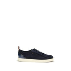 Blue Calf Leather Bos Taurus Low Top Sneakers