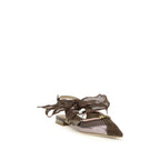 Brown Calf Leather Bos Taurus Ballet Flats