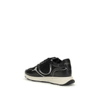 Black Calf Leather Bos Taurus Athletic Sneakers