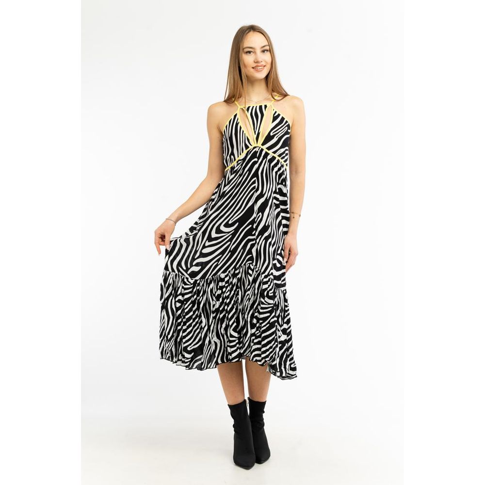 Black Viscose Casual Dress