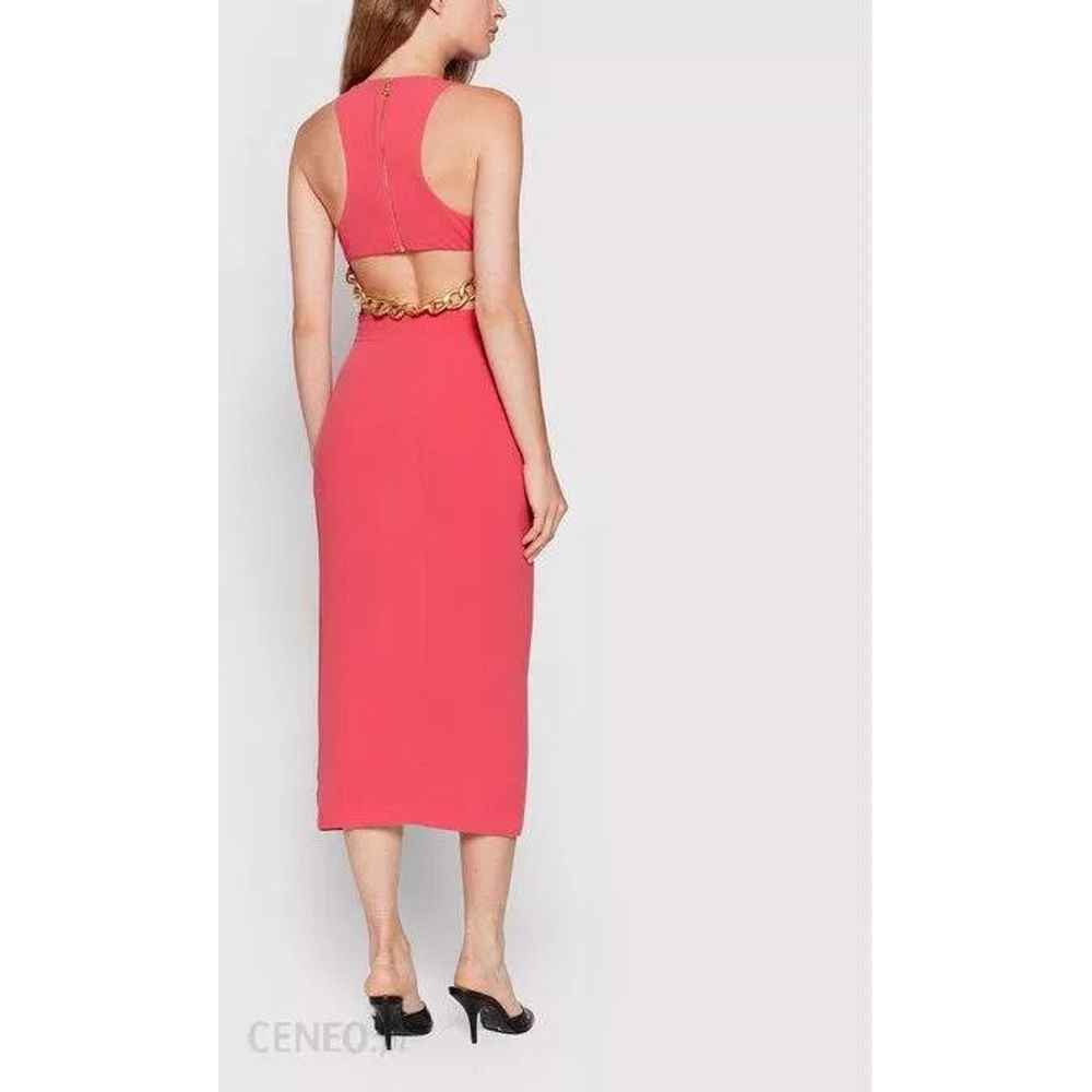 Red Polyester Casual Dress