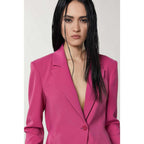 Yellow Polyester Blazer