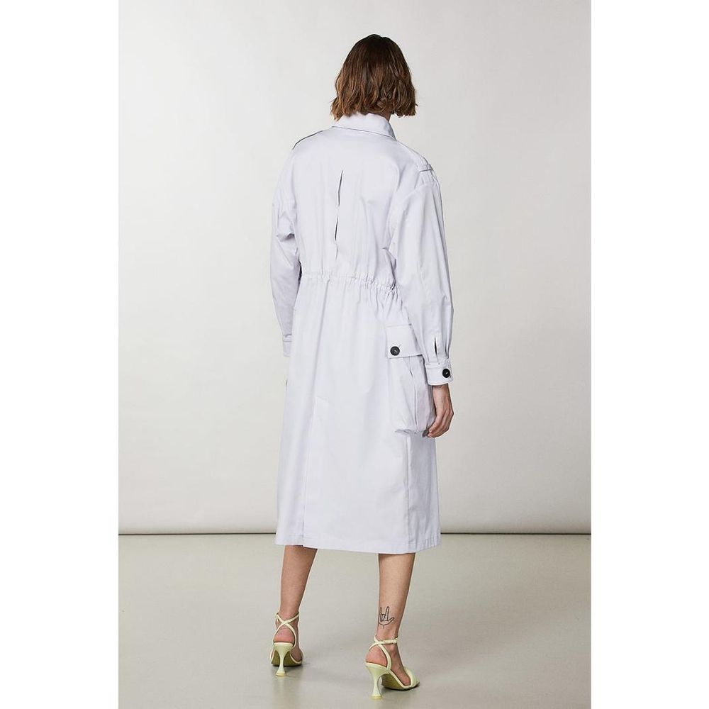 Purple Polyester Coat