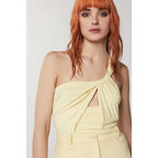 Yellow Acetate Tank Tops