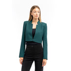 Brown Polyester Blazer